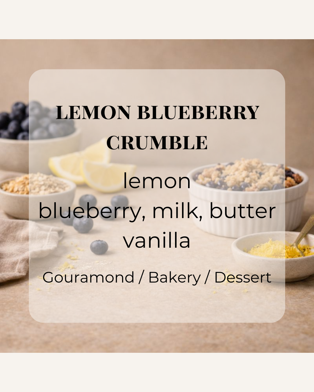 Lemon Blueberry Crumble