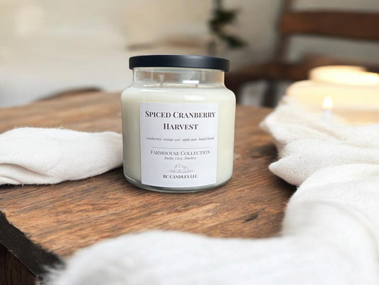 Spiced Cranberry Harvest Candles